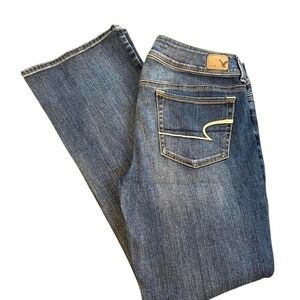 American Eagle women's 12 Kick boot super stretch denim jeans
